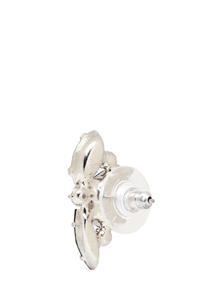 Detail View - Click To Enlarge - JOOMI LIM - 'Monochrome Chic' Swarovski crystal asymmetric earrings