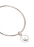 Detail View - Click To Enlarge - JOOMI LIM - Asymmetric detachable Swarovski pearl chain drop hoop earrings