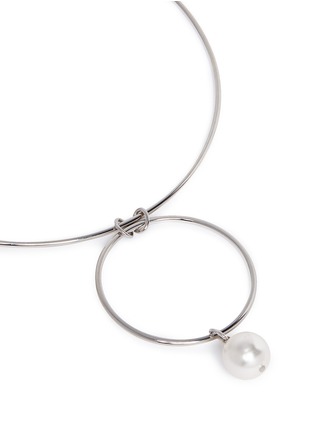 Detail View - Click To Enlarge - JOOMI LIM - Swarovski pearl hoop wire choker