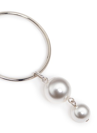 Detail View - Click To Enlarge - JOOMI LIM - Swarovski pearl detachable drop hoop earrings