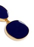 Detail View - Click To Enlarge - KENNETH JAY LANE - Irregular enamel oval tiered drop clip earrings