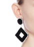 Figure View - Click To Enlarge - KENNETH JAY LANE - Beaded rhombus drop earrings