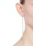Figure View - Click To Enlarge - KENNETH JAY LANE - Snake chain bar drop earrings