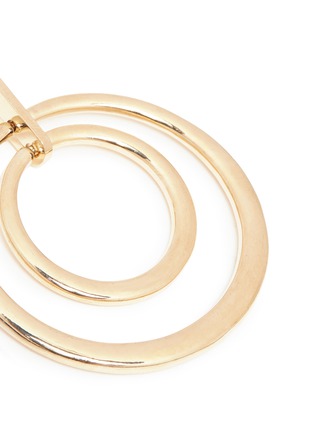 Detail View - Click To Enlarge - KENNETH JAY LANE - Concentric ring drop earrings