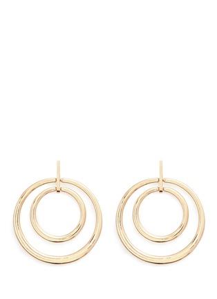 Main View - Click To Enlarge - KENNETH JAY LANE - Concentric ring drop earrings
