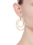 Figure View - Click To Enlarge - KENNETH JAY LANE - Concentric ring drop earrings