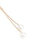 Detail View - Click To Enlarge - KENNETH JAY LANE - Box chain glass pearl drop earrings