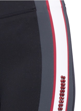 Detail View - Click To Enlarge - NO KA’OI - 'Kei' beaded trim performance leggings