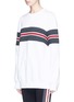 Front View - Click To Enlarge - NO KA’OI - Pleated trim sweatshirt