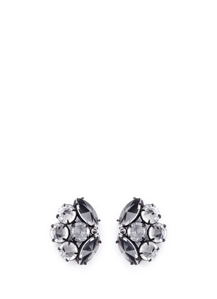 Main View - Click To Enlarge - LULU FROST - 'Diamanda' glass crystal cluster stud earrings