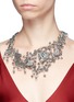 Figure View - Click To Enlarge - LULU FROST - 'Nina Collage' glass crystal and pearl heart charm bib necklace