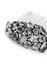 Detail View - Click To Enlarge - LULU FROST - 'Diamanda' glass crystal cluster leaf hair comb