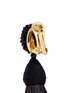 Detail View - Click To Enlarge - OSCAR DE LA RENTA - Beaded horse hair tassel clip earrings