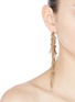 Figure View - Click To Enlarge - ROSANTICA - 'Risveglio' tassel chain hoop earrings
