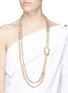 Figure View - Click To Enlarge - ROSANTICA - 'Intreccio' beaded knot chain necklace