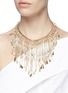 Figure View - Click To Enlarge - ROSANTICA - 'Risveglio' beaded tassel chain bib necklace