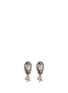 Detail View - Click To Enlarge - ANABELA CHAN - 'Papillon' diamond tourmaline 18k gold detachable drop earrings