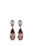 Front View - Click To Enlarge - ANABELA CHAN - 'Papillon' diamond tourmaline 18k gold detachable drop earrings