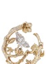 Detail View - Click To Enlarge - ANABELA CHAN - 'English Garden' diamond gemstone 18k gold vermeil hoop earrings