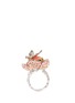Detail View - Click To Enlarge - ANABELA CHAN - 'Bloom' opal diamond sapphire gold vermeil open ring