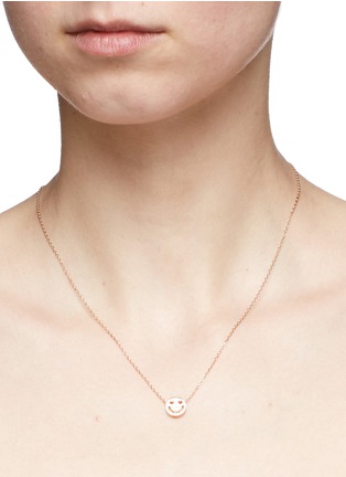 Figure View - Click To Enlarge - RUIFIER - 'Smitten' 18k rose gold pendant necklace