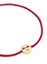 Detail View - Click To Enlarge - RUIFIER - 'Flirty' 18k yellow gold face charm cord bracelet