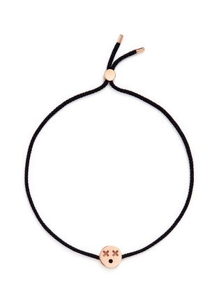 Main View - Click To Enlarge - RUIFIER - 'Quirky' 18k rose gold charm cord bracelet