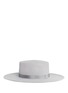 Figure View - Click To Enlarge - EUGENIA KIM - 'Agata' Swarovski crystal slogan wool felt bolero hat