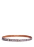 Main View - Click To Enlarge - MAISON BOINET - Coarse glitter leather skinny belt