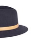Detail View - Click To Enlarge - JANESSA LEONÉ - 'Lucy' leather band wool felt fedora hat