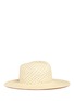 Main View - Click To Enlarge - JANESSA LEONÉ - 'Cinq' Panama straw fedora hat