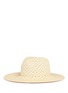 Figure View - Click To Enlarge - JANESSA LEONÉ - 'Cinq' Panama straw fedora hat