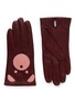 Main View - Click To Enlarge - ARISTIDE - Bear face lambskin leather gloves