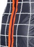 Detail View - Click To Enlarge - COMME MOI - Wool grid windbreaker mini skirt