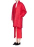 Figure View - Click To Enlarge - COMME MOI - Oversize wool-mohair coat