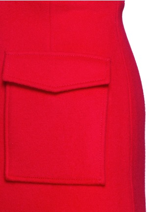 Detail View - Click To Enlarge - COMME MOI - V-neck wool dress