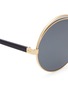 Detail View - Click To Enlarge - 10677 - Colourblock metal oversized round mirror sunglasses