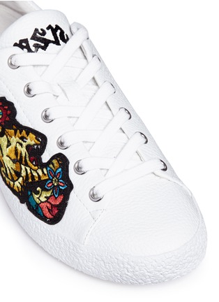 Detail View - Click To Enlarge - ASH - 'Niagara' tiger embroidered leather sneakers