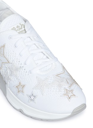 Detail View - Click To Enlarge - ASH - 'Lucky Star' appliqué mixed knit sneakers