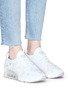 Figure View - Click To Enlarge - ASH - 'Lucky Star' appliqué mixed knit sneakers