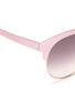 Detail View - Click To Enlarge - MATTHEW WILLIAMSON - Metal rim aluminium browline sunglasses