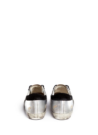 Back View - Click To Enlarge - GOLDEN GOOSE - 'Superstar' distressed leather low top sneakers