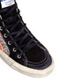 Detail View - Click To Enlarge - GOLDEN GOOSE - 'Slide' brush suede glitter high top sneakers