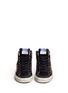 Figure View - Click To Enlarge - GOLDEN GOOSE - 'Slide' brush suede glitter high top sneakers