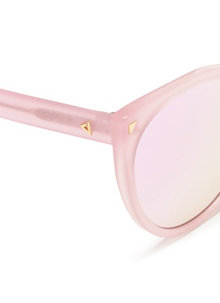 Detail View - Click To Enlarge - STEPHANE + CHRISTIAN - 'Petit Monroe' cat eye kids acetate mirror sunglasses