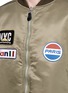 Detail View - Click To Enlarge - DOUBLET - Assorted patch frayed padded bomber jacket