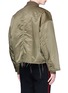 Back View - Click To Enlarge - DOUBLET - Assorted patch frayed padded bomber jacket