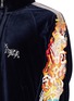 Detail View - Click To Enlarge - DOUBLET - 'Chaos' embroidered velour track jacket