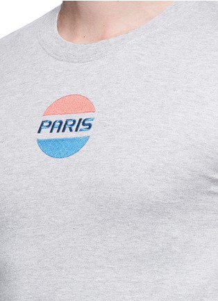 Detail View - Click To Enlarge - DOUBLET - 'Paris' embroidered slim fit T-shirt
