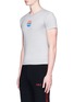 Front View - Click To Enlarge - DOUBLET - 'Paris' embroidered slim fit T-shirt